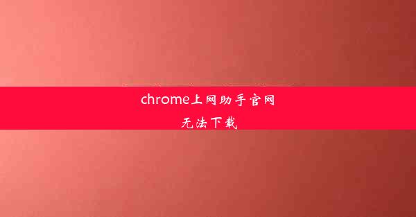 chrome上网助手官网无法下载