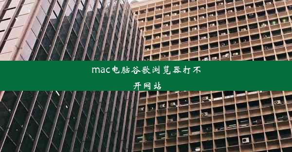 mac电脑谷歌浏览器打不开网站