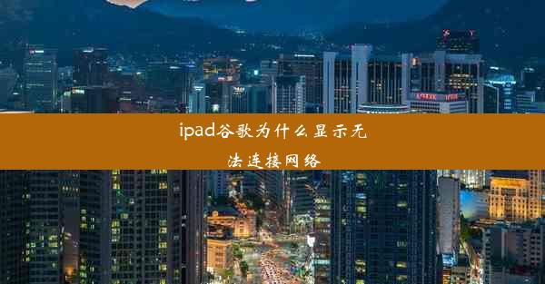 ipad谷歌为什么显示无法连接网络