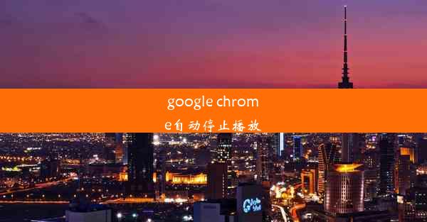 google chrome自动停止播放