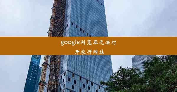 google浏览器无法打开农行网站