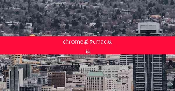 chrome获取mac地址