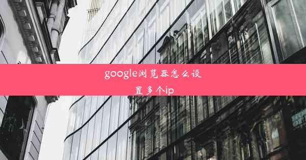 google浏览器怎么设置多个ip