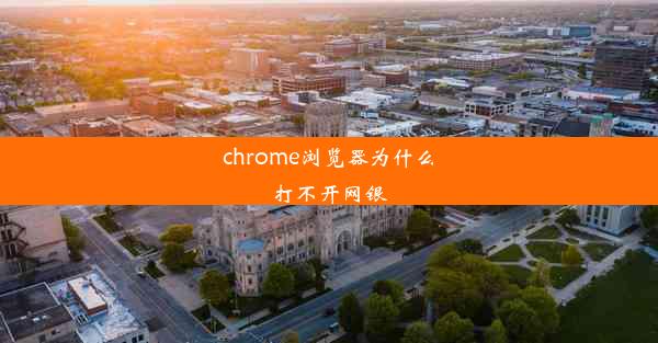 chrome浏览器为什么打不开网银