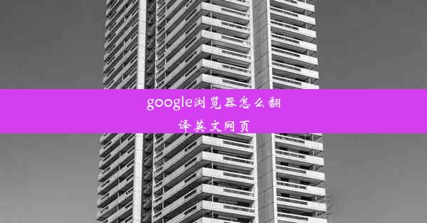 google浏览器怎么翻译英文网页