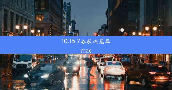 10.15.7谷歌浏览器mac