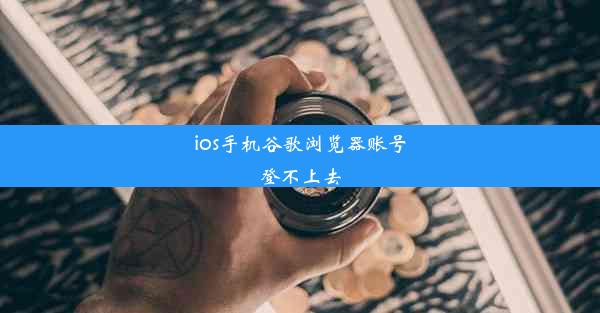 ios手机谷歌浏览器账号登不上去