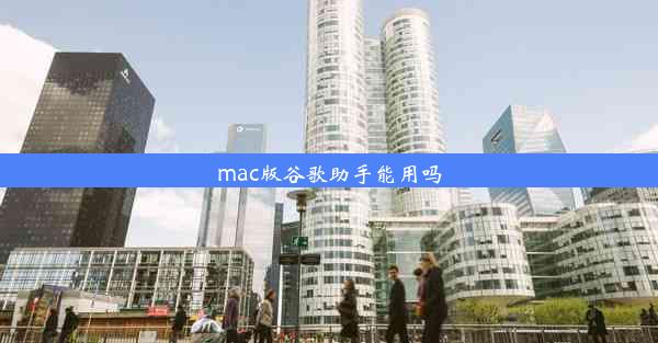 mac版谷歌助手能用吗