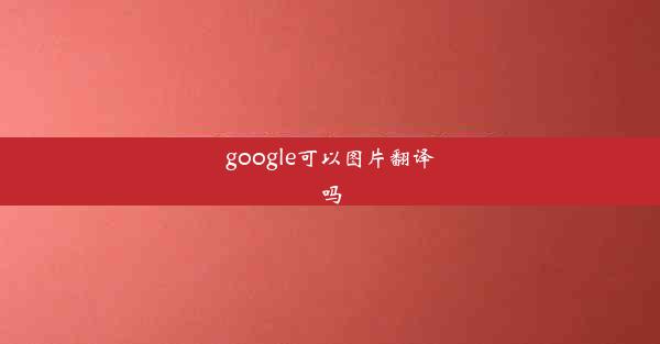 google可以图片翻译吗