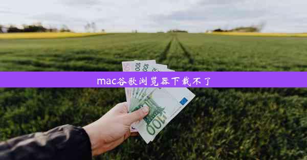 mac谷歌浏览器下载不了