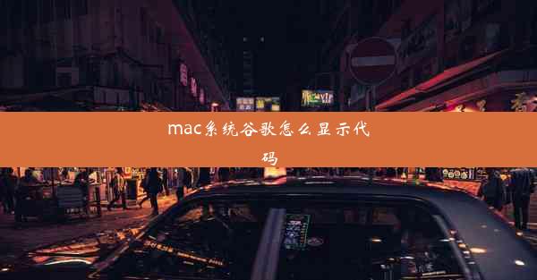 mac系统谷歌怎么显示代码