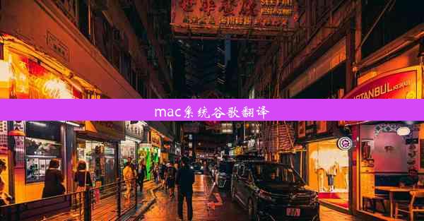 mac系统谷歌翻译