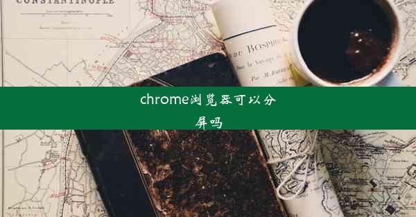 chrome浏览器可以分屏吗