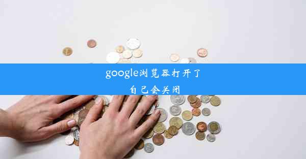 google浏览器打开了自己会关闭