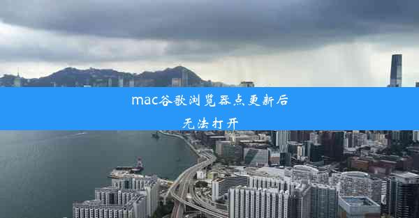 mac谷歌浏览器点更新后无法打开