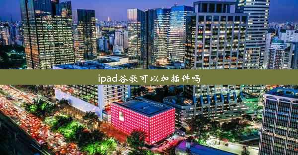 ipad谷歌可以加插件吗