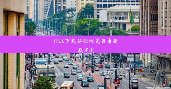 mac下载谷歌浏览器桌面找不到