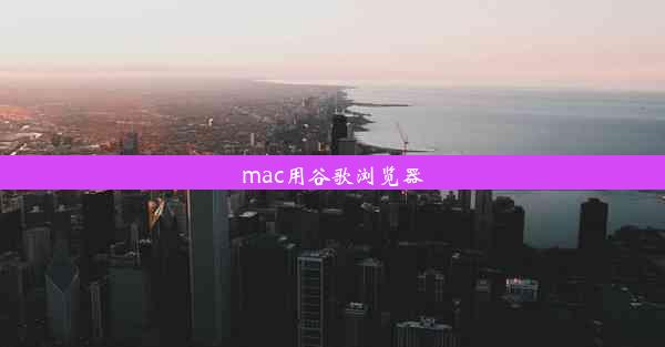 mac用谷歌浏览器