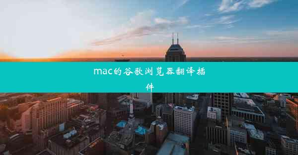 mac的谷歌浏览器翻译插件