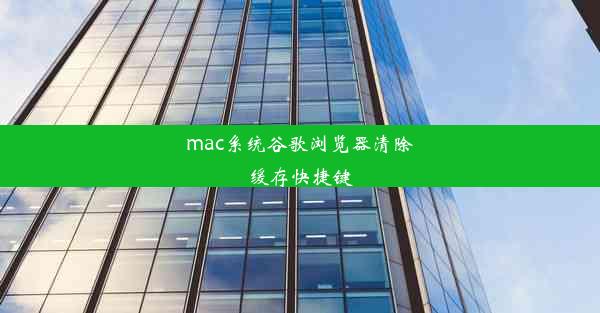 mac系统谷歌浏览器清除缓存快捷键