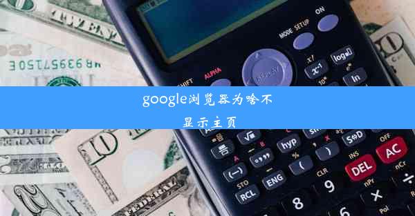 google浏览器为啥不显示主页