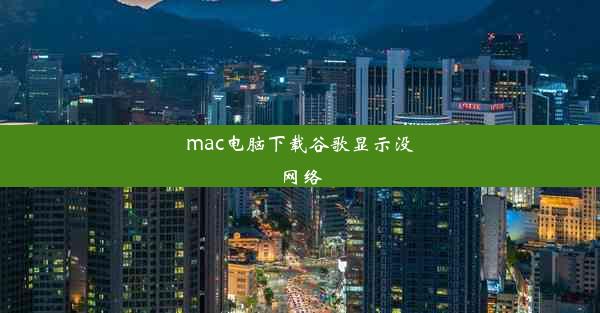 mac电脑下载谷歌显示没网络