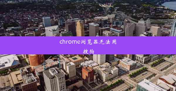 chrome浏览器无法用搜狗