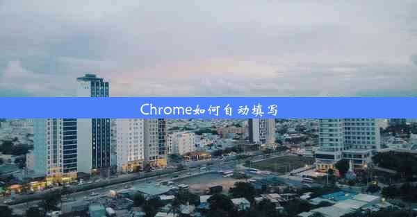 Chrome如何自动填写