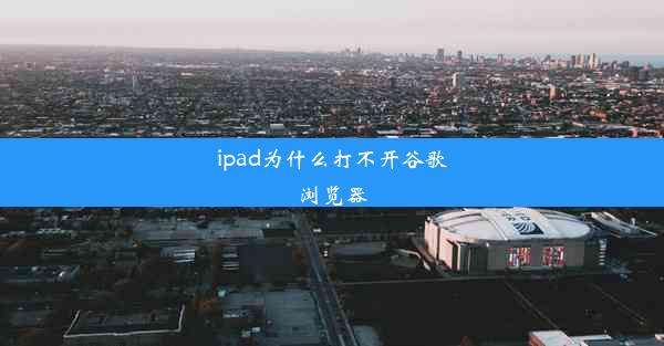 ipad为什么打不开谷歌浏览器