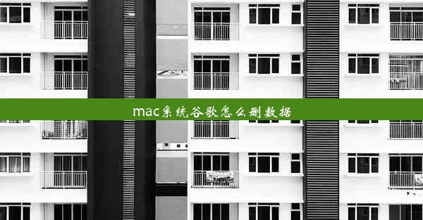 mac系统谷歌怎么删数据