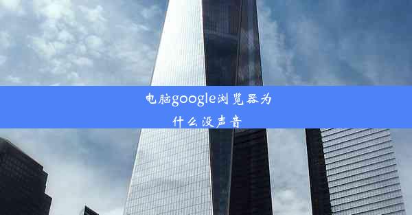 电脑google浏览器为什么没声音