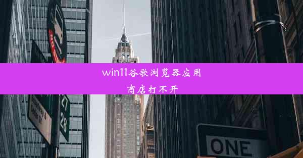 win11谷歌浏览器应用商店打不开