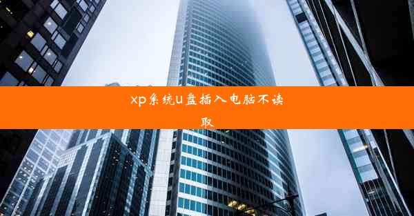 xp系统u盘插入电脑不读取