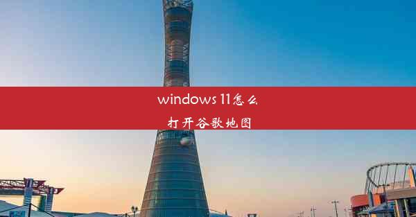 windows 11怎么打开谷歌地图