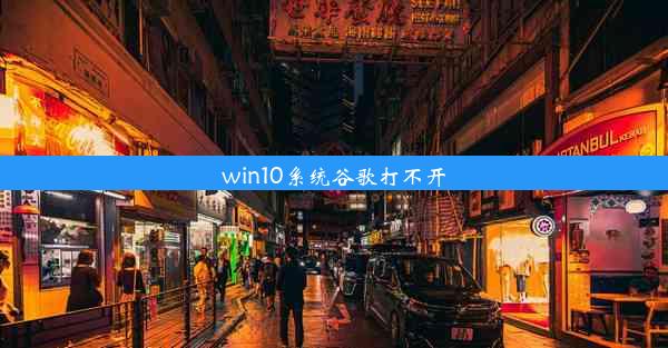 win10系统谷歌打不开