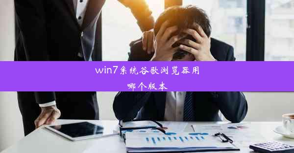 win7系统谷歌浏览器用哪个版本