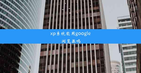 xp系统能用google浏览器吗