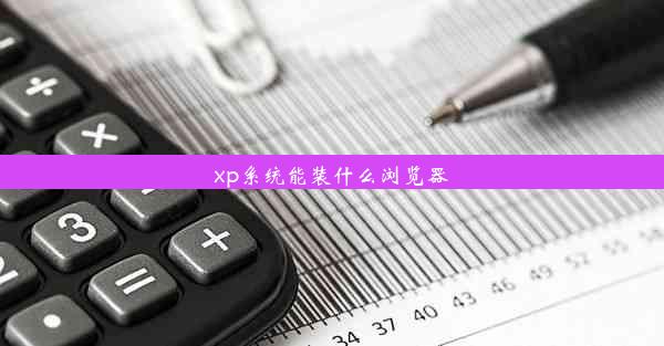 xp系统能装什么浏览器