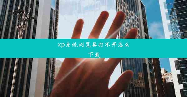 xp系统浏览器打不开怎么下载