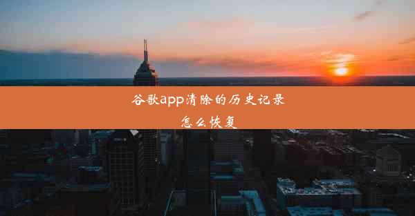 谷歌app清除的历史记录怎么恢复