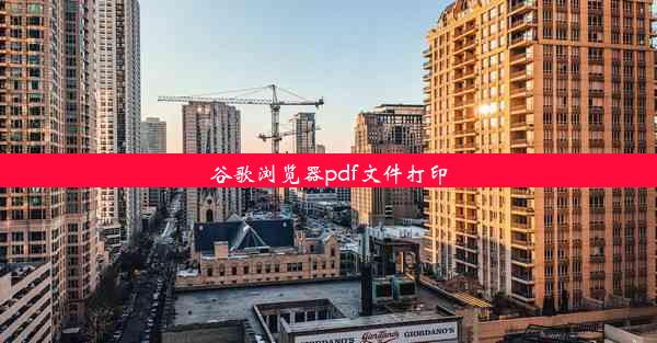 谷歌浏览器pdf文件打印