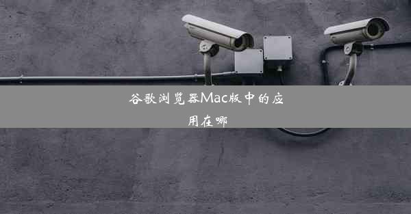 谷歌浏览器Mac版中的应用在哪