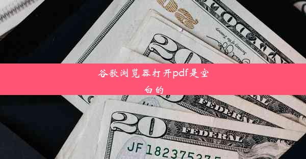 谷歌浏览器打开pdf是空白的