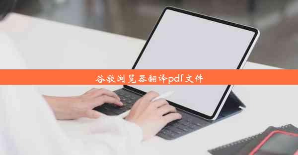 谷歌浏览器翻译pdf文件