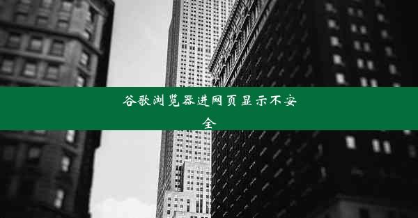 谷歌浏览器进网页显示不安全