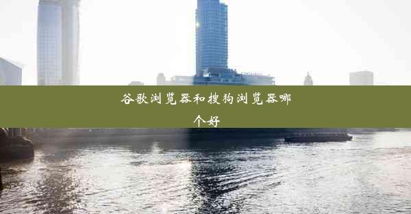 谷歌浏览器和搜狗浏览器哪个好