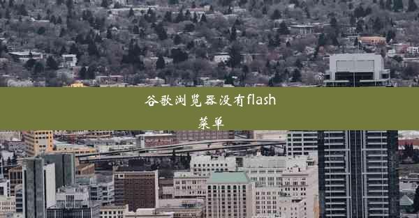 谷歌浏览器没有flash菜单