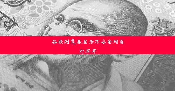 谷歌浏览器显示不安全网页打不开