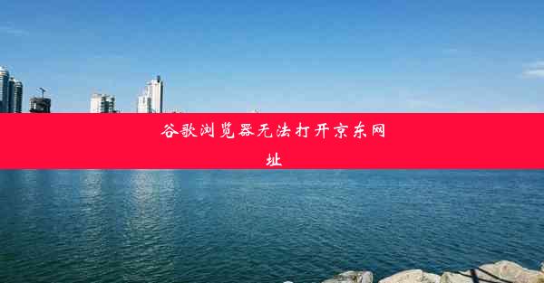 谷歌浏览器无法打开京东网址