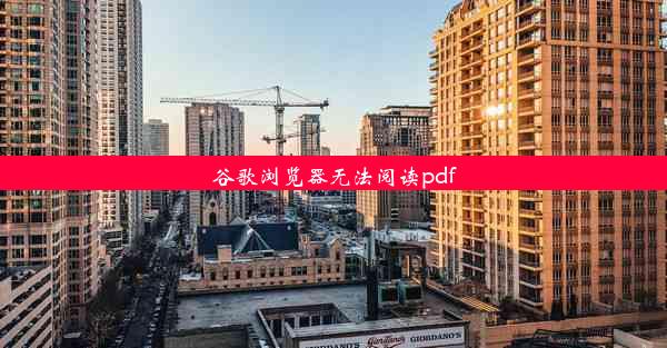 谷歌浏览器无法阅读pdf